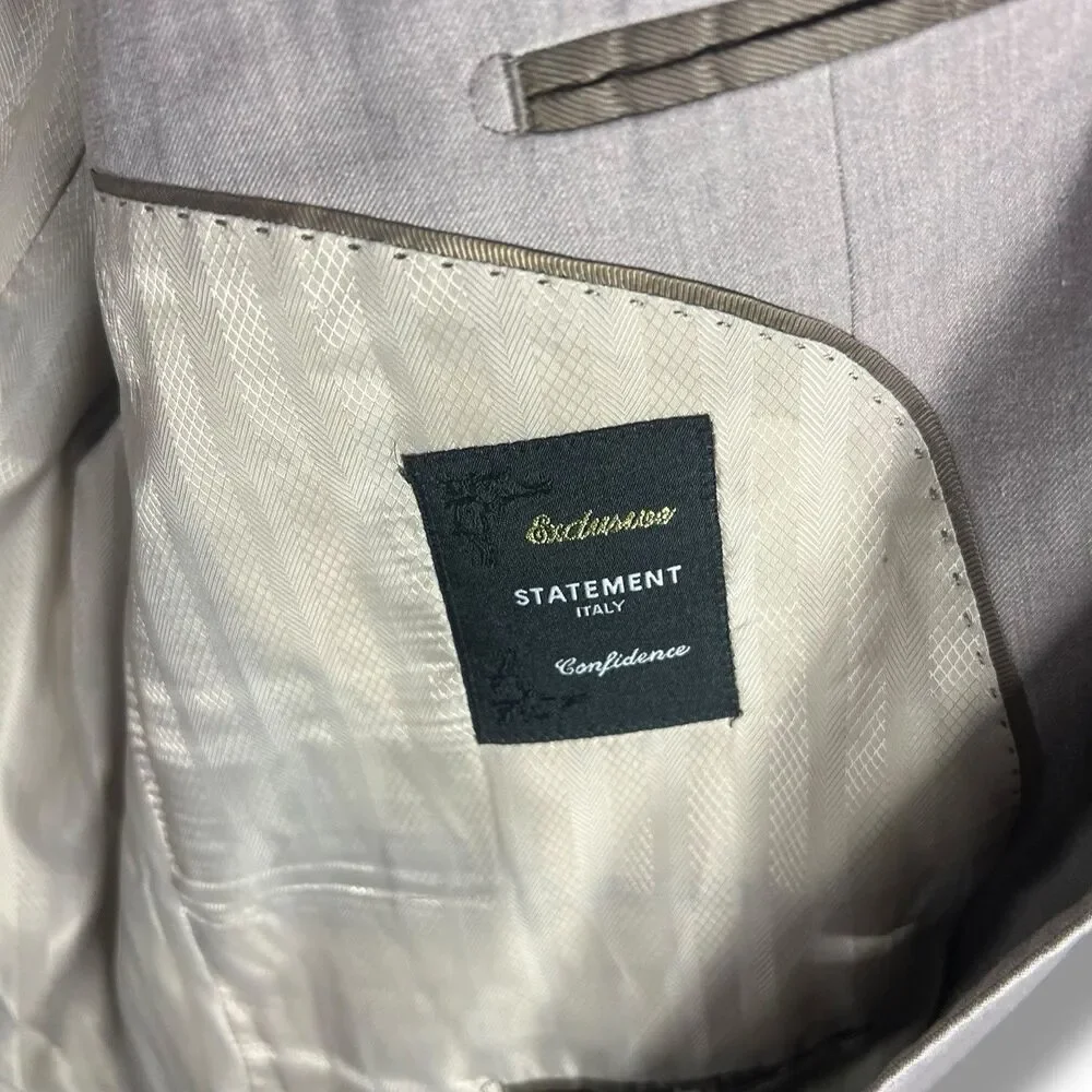 Statement Italy‎ Confidence Tan Blazer Men's 46L